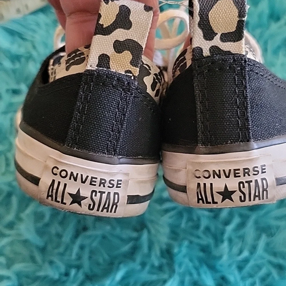 Converse black cheetah/leopard print size EUR32/Juniors 1 - Picture 4 of 7